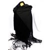 Image 1 : Large Beautiful Black Fringed Shawl