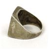 Image 2 : Vintage Navajo Sterling Chip Inlay Turquoise Ring