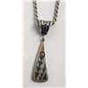 Image 1 : Native American Navajo Sterling Pendant Necklace