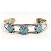 Image 1 : Native American Zuni Sterling Turquoise Bracelet