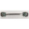 Image 1 : Vintage Navajo Sterling & Chip Inlay Watch Band
