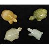 Image 1 : 4 Carved Agate and Jadeite Turtles