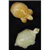 Image 2 : 4 Carved Agate and Jadeite Turtles