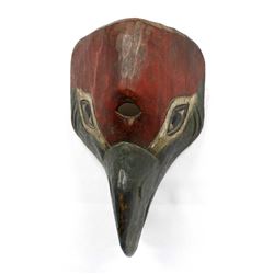 Northwest Coast Carved Wood Bird Mask