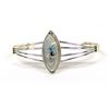 Image 1 : Zuni Sterling Mother of Pearl & Turquoise Bracelet