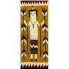 Image 2 : Native American Navajo Yei Wool Textile Rug