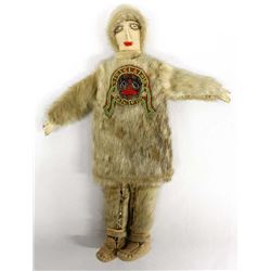 Vintage Northwest Coast Sealskin Fur Doll