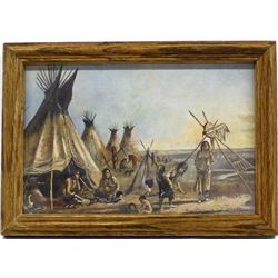 Framed Charles M. Russell Print