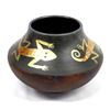 Image 1 : Raku Pottery Bowl by Rick Loewenkamp