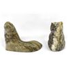 Image 2 : 2 Carved Soapstone Animals