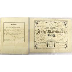 2 Pieces of Antique Ephemera