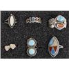 Image 2 : 18 Navajo & Zuni Sterling Silver Rings