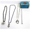 Image 1 : Beaded Trinket Box and Necklaces by Kills Thunder