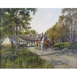 William Rushing - Oil on Board