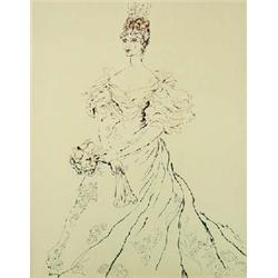 Cecil Beaton - Ink Drawing