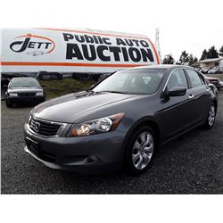 C3 --  2009 HONDA ACCORD EXL , Grey , 266190  KM's