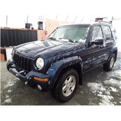 H5 --  2002 JEEP LIBERTY LTD , Blue , 271508  KM's