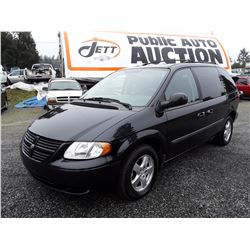 A10 --  2007 DODGE CARAVAN SXT , Black , 249009  KM's