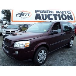 D4 --  2009 CHEV UPLANDER , Red , 119986  KM's