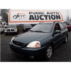 A2 --  2005 KIA RIO , Green , 118031  KM's