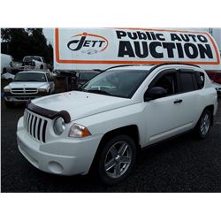 K2 --  2007 JEEP COMPASS , White , 216541  KM's
