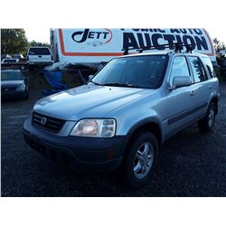 L4 -- 2001 HONDA CR-V EX SUV, GREY, 312,780 KMS
