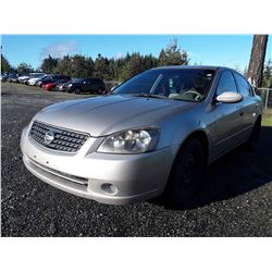 M1 -- 2005 NISSAN ALTIMA S SEDAN, BROWN, 257,718 KMS
