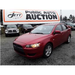 I5 --  2008 MITSUBISHI LANCER ES , Red , 178614  KM's