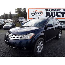 I4 --  2003 NISSAN MURANO SE , Blue , 254405  KM'S