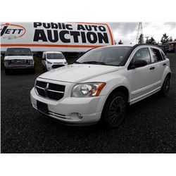 B4 -- 2007 DODGE CALIBER HATCHBK, White, 250,026 KMS