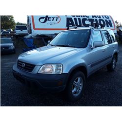 A12A -- 2001 HONDA CR-V EX SUV, GREY, 312,780 KMS