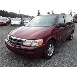 A2A --  2005 CHEVROLET VENTURE , Red , 304,248 KM's,  No Reserve