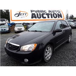 E6 --  2005 KIA SPECTRA 5 , Black , 207131  KM's
