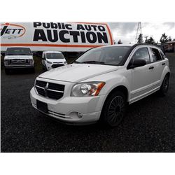 B4 -- 2007 DODGE CALIBER HATCHBK, White, 250,026 KMS