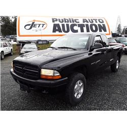 G1 --  2001 DODGE DAKOTA , Black , 353585  KM's