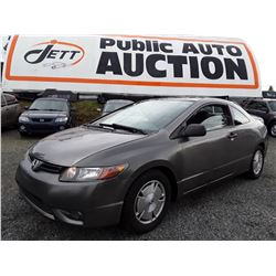 M6 --  2008 HONDA CIVIC , Grey , 164252  KM's