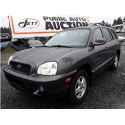N4 --  2004 Hyundai Santa Fe , Grey , 279082  KM's