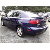 Image 4 : E1 --  2006 MAZDA 3  , Blue , 115346  KM's