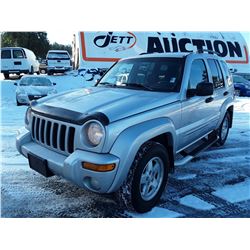 J5 --  2004 JEEP LIBERTY , Silver , 241274  KM's