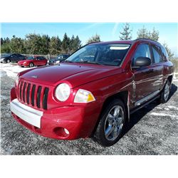 L1 --  2007 JEEP COMPASS , Red , 267341  KM's