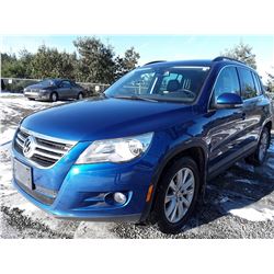F1 --  2010 VW TIGUAN SE , Blue , 153219  KM's