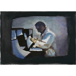 STUDY FOR THE TEMPLE ; signed and dated “Luc Tuymans 96”