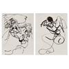 Image 1 : TWO WORKS ON PAPER