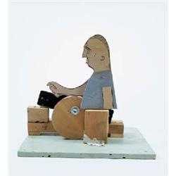 UNTITLED MAN (PAINTING OVER GRAFITTI)
