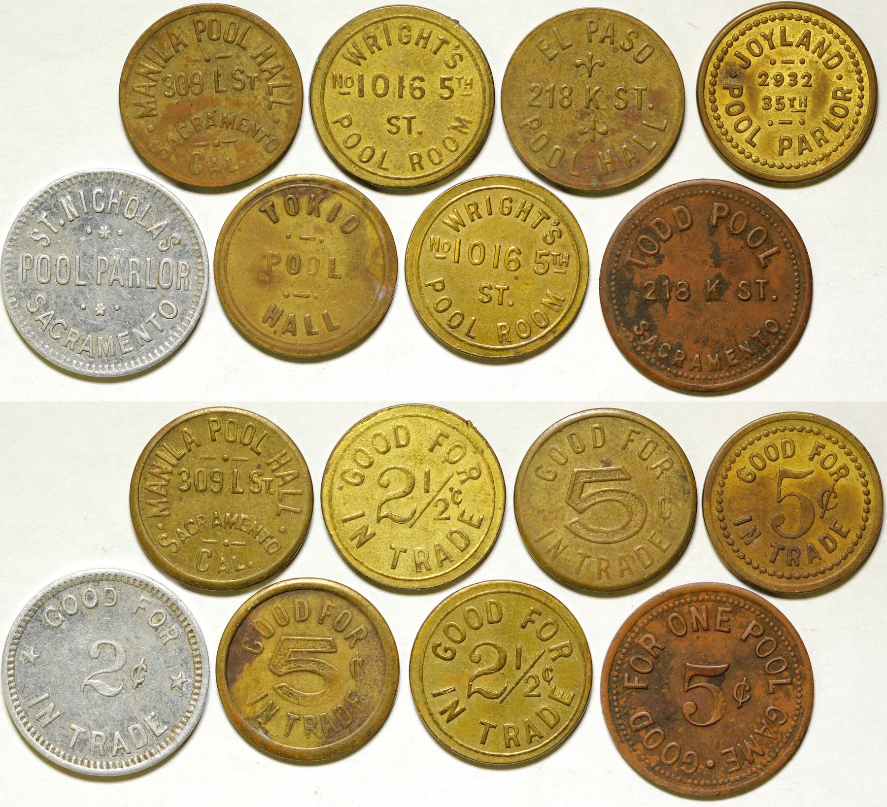 Pool Hall Tokens (83201)