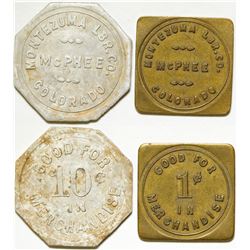 Colorado Lumber Tokens (2)  (87127)