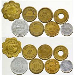 Colorado Mining Town Tokens (8)  (87129)