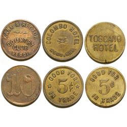 Three Reno Area Tokens  (99652)