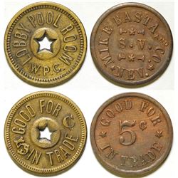 Two Scarce Nevada Tokens  (87308)