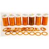 Image 1 : Anodized Aluminum Encasements for 25-cent and 50-cent Pieces  (88656)
